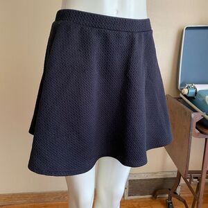 Joe B by Joe Benbasset Medium Skater Mini Skirt Black Geometric Goth Office